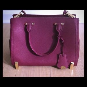 ZAC Zac Posen Plum Shoulder Hand Bag Purse